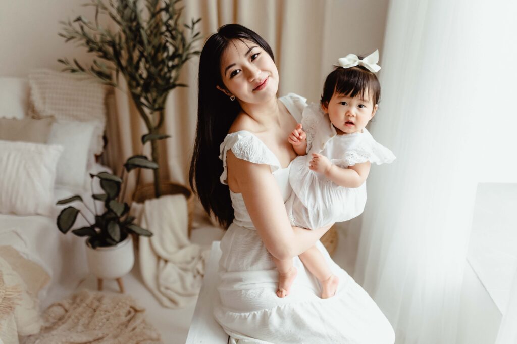 focení maminka a dcera